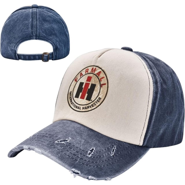 International Farmer Harvester Washed Baseball Cap Adjustable Dad Hat Trucker Caps for Running Workout Outdoor