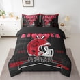 thumbnail image 3 of Erosebridal 7 Pieces Bed in a Bag Twin Bedding Set with Sheets,Football Comforter Sets for All Season,1 Comforter, 2 Cushion Cases, 1 Flat Sheet, 1 Fitted Sheet, 2 Pillowcases, 3 of 5