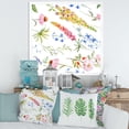 thumbnail image 3 of Designart 'Vibrant Summer Wildflowers On White I' Traditional Framed Art Print, 3 of 4