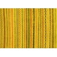 thumbnail image 1 of Ahgly Company Machine Washable Indoor Rectangle Abstract Yellow Modern Area Rugs, 7' x 10', 1 of 4
