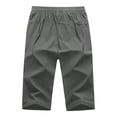 thumbnail image 3 of yillto Mens Quick Dry Shorts Knee Length Lightweight Long Shorts Elastic Waist Running Athletic Pants L-5XL, 3 of 7