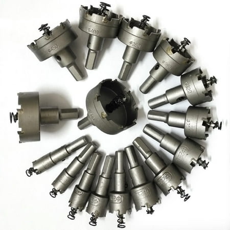

SENRISE Drill Bit Cutter Round Holes Cutting Cemented Carbide Silver 16mm