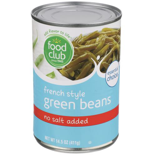 Food Club, French Style Cut Green Beans