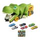thumbnail image 5 of Camión transportador de dinosaurios devorador de autos Mornei Camión devorador de dinosaurios portátil creativo para 6 autos pequeños y, 5 of 8