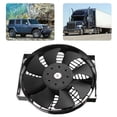 thumbnail image 3 of Electric AC Fan, Black Plastic Reliable Durable Engine Cooling Fan, High Efficiency Intercooler Engine Radiators Engine Bay for A/C Cooling, 3 of 8