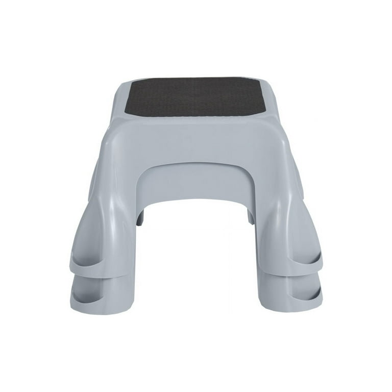 Rubbermaid gray step stool rubber top deals