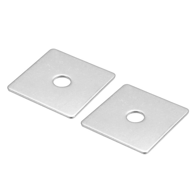 Unique Bargains Rondelle Carrée, 2 Pack M10x50x50x2mm Rondelles Carrées en Acier Inoxydable 304