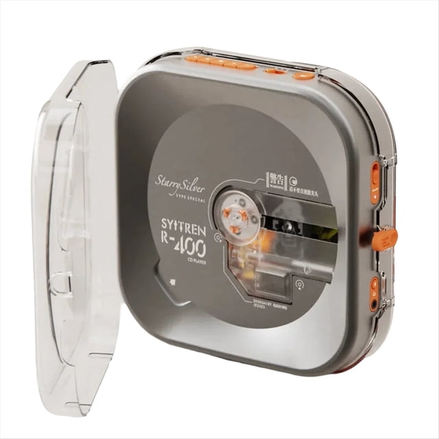 Reproductor de CD Bluetooth R400 Retro Recargable, Reproductor de Música de Alta Calidad, Álbum de Escucha Profesional,C