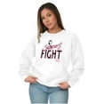 thumbnail image 3 of Support The Fight Breast Cancer Aware Women Plus Size Crewneck Sweatshirt Brisco Brands 5X, 3 of 5