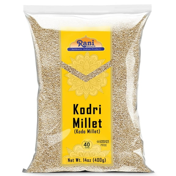 Rani Kodri (Polished Kodo Millet Seeds) Ancient Grains 400g (14oz) ~ All Natural | Gluten Friendly | NON-GMO | Kosher | Vegan | Indian Origin (Varagu / Kodra / Harka)