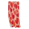 thumbnail image 2 of Red Hearts Print Blackout Curtains 84"x42" Thermal Insulated Curtain 1 Panel, 2 of 7
