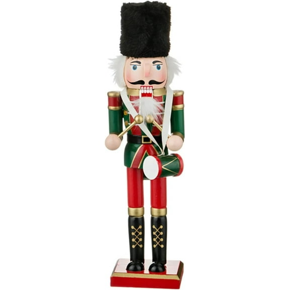 Wooden Nutcracker Ornaments Christmas Decoration Figures Puppet Home Decor (12 Inch, Scepter)