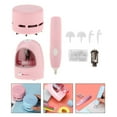 thumbnail image 3 of Electric Auto Pencil Sharpener Battery Operated Colored Pencil Sharpener Electric Eraser and Cleaner Set School Home Stationery Pink, 3 of 9