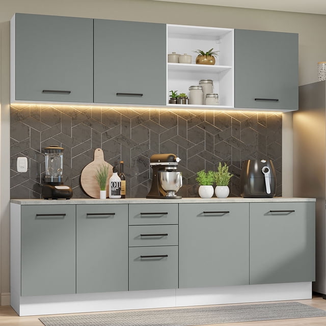 Cocina Integral Completa Modular Madesa Agata 240cm MG 02