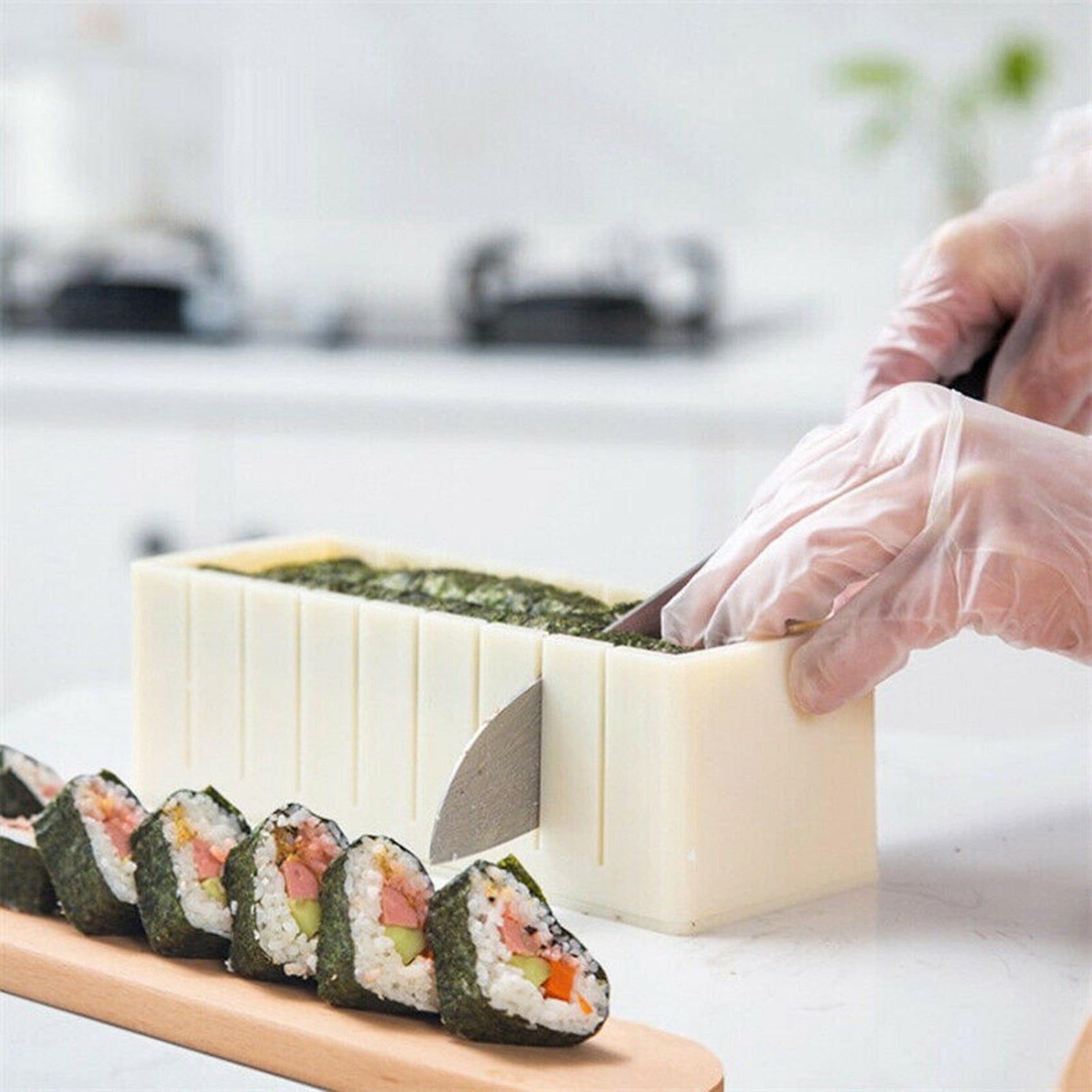 Diy Sushi Maker And Rice Circular Mold Seaweed Cake Plastic Mold  Multifunctionele Mould Square Sushi Grinder Making Tool Set - AliExpress