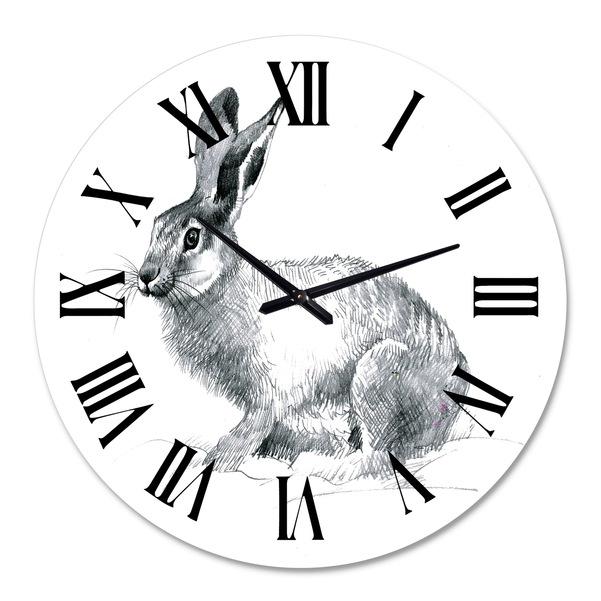 Designart 1 in Farmhouse Wall Clock