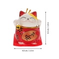 thumbnail image 3 of Miangastore 5pcs Decorative Fortune Cat Ornament Japanese Style Fortune Cat Desktop Decor, 3 of 8