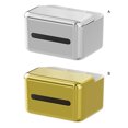 thumbnail image 4 of Toystoory Caja de almacenamiento de pañuelos de plástico para dormitorio, baño, sala de estar, soporte de papel higiénico, mando a distancia, caja Almacenamiento y organización del hogar Oro Toystoory HA063789-02B, 4 of 6