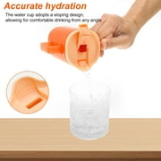 2Pcs Sippy Cup with Straw Portable Elderly Spill Proof Cup with Handle 300ML Feeding Mug Easy to Use Practical Non Spill Mug for Kids Seniors