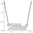 thumbnail image 3 of 14k White Gold LogoArt University of Tulsa T-U Large Pendant 18 inch Necklace Q4W009UTL-18, 3 of 6