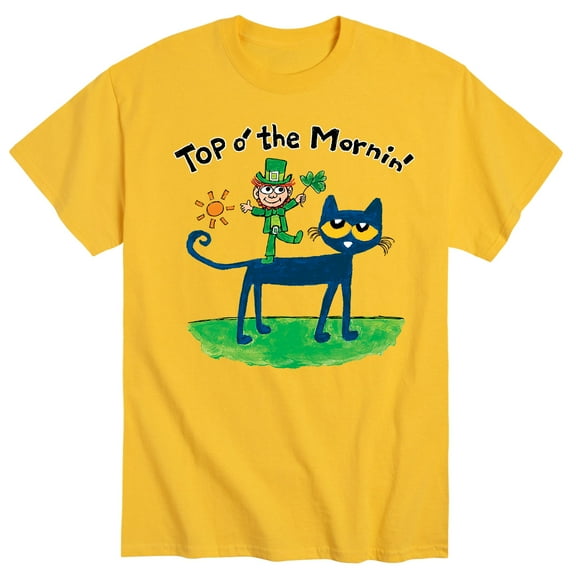 Pete The Cat - Top O' The Mornin Leprechaun - Men's Short Sleeve Graphic T-Shirt