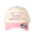 thumbnail image 3 of Vergiac Put It On The Farm Account Letter Embroidered Color Block Trucker Hat, Unisex Adjustable Cotton Breathable Fashion Cap for Travel Daily Outdoor Wear, 3 of 6