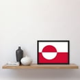 thumbnail image 2 of Greenland National Flag Patriotic Vexillology World Flags Country Region Poster Artwork Framed Wall Art Print A4, 2 of 4