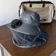 thumbnail image 4 of BotaniNest Solar Fan Cap Wide Edge Fan Sun Cap Control Cap For And Solar USB Charging Cap With Net, 4 of 4