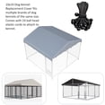 thumbnail image 4 of Cubierta para jaula de perro LYBOSH 305 x 305 cm impermeable gris, 4 of 5