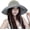 Light-grey, variant on Women UV Protection Wide Brim Beach Bucket Hat With Ponytail Hole Summer | Tartan Pattern, UV Block, Adjustable Wind Strap, Beach Travel Fishing Daily Outdoor Cap