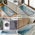 thumbnail image 6 of Blue Marble Gold Wave Pattern Kitchen Rug Mat,Kitchen Runner Rugs Non Skid Washable,Decorative Kitchen Floor Mats for Kitchen,Sink,Laundry,17"x47.2", 6 of 7