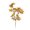 Yellow, variant on ZOELNIC 4PACK Artificial Maple Branch Fake Fall Leaves Stems Plants Outdoor Home Thanksgiving Decor, Orange