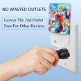 thumbnail image 3 of Rainbow Unicorns LED Square Night Lights - Stylish and Functional Nightlight for Better Sleep - Energy Saving Plug-in Wall Light with Auto Sensor, 3 of 6