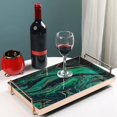 thumbnail image 2 of Bandeja de tocador de almacenamiento de mármol rectangur, bandeja de almacenamiento de accesorios de decoración del hogar, para escritorio, tocador, Verde Macarena bandeja de mármol, 2 of 8