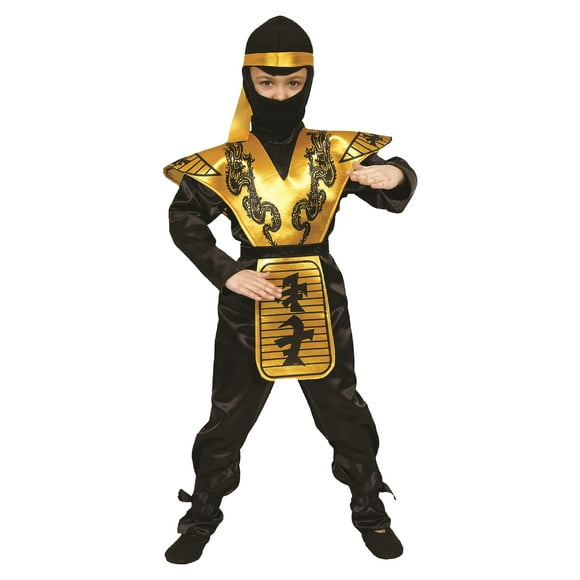 Disfraz de ninja Dress Up America Fierce Samurai Warrior para niños