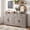 Gray, variant on 70" 5-Tier Tall Farmhouse Bookcases with Cabinet, Open Bookcase Storage Pantry for Living Room