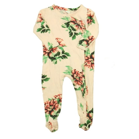 

Pre-owned Nordstrom Girls Pink Floral Long Sleeve Outfit size: 9 Months