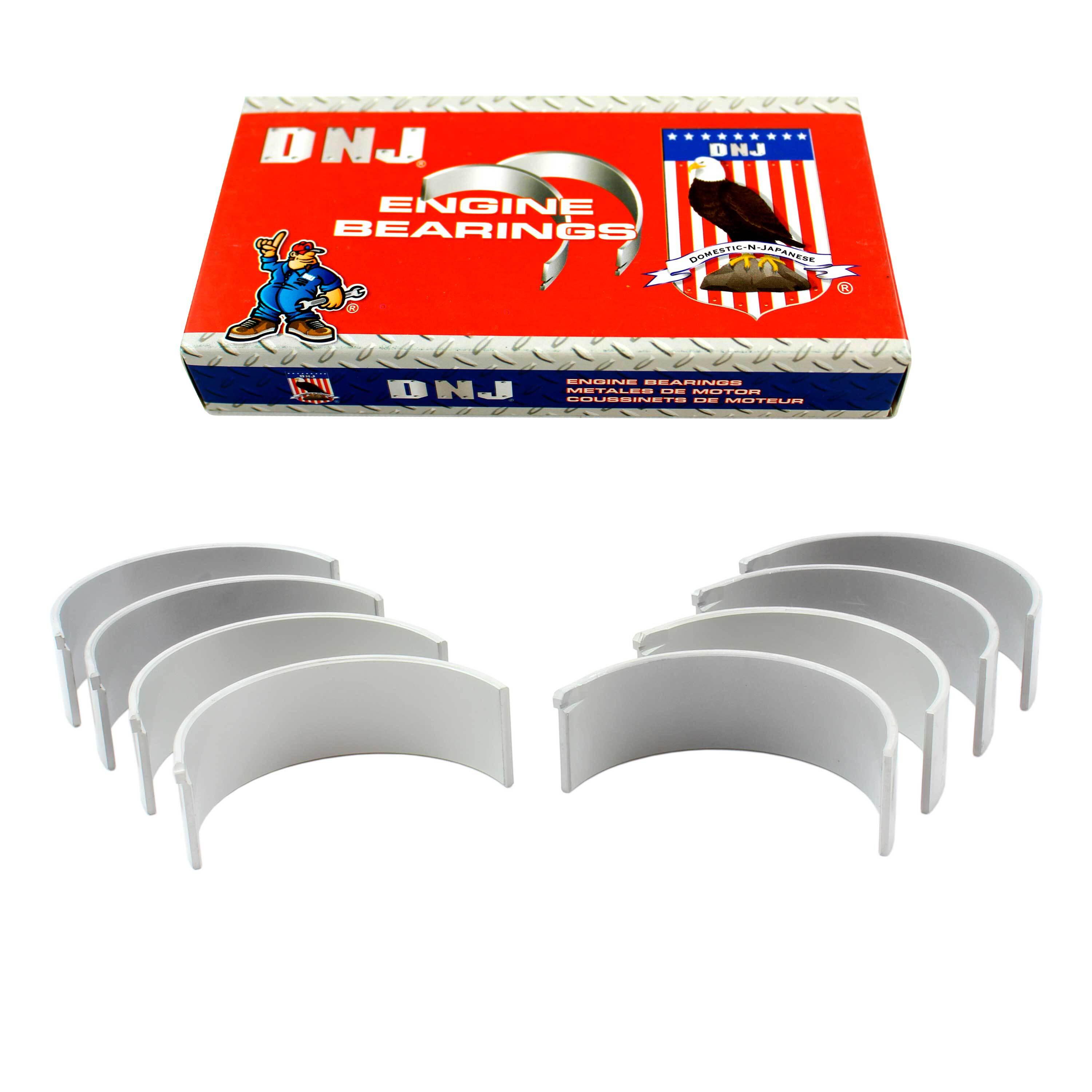 DNJ RB190 Standard Size Rod Bearing Set For Hyundai Accent & Kia Rio 1.6L DOHC 2010-2016