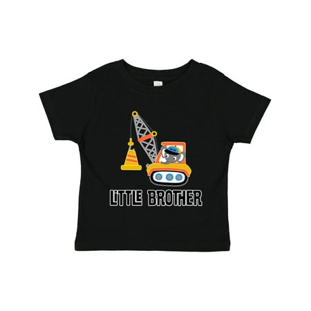 

Inktastic Little Brother Construction Truck Boys Gift Toddler Boy Girl T-Shirt