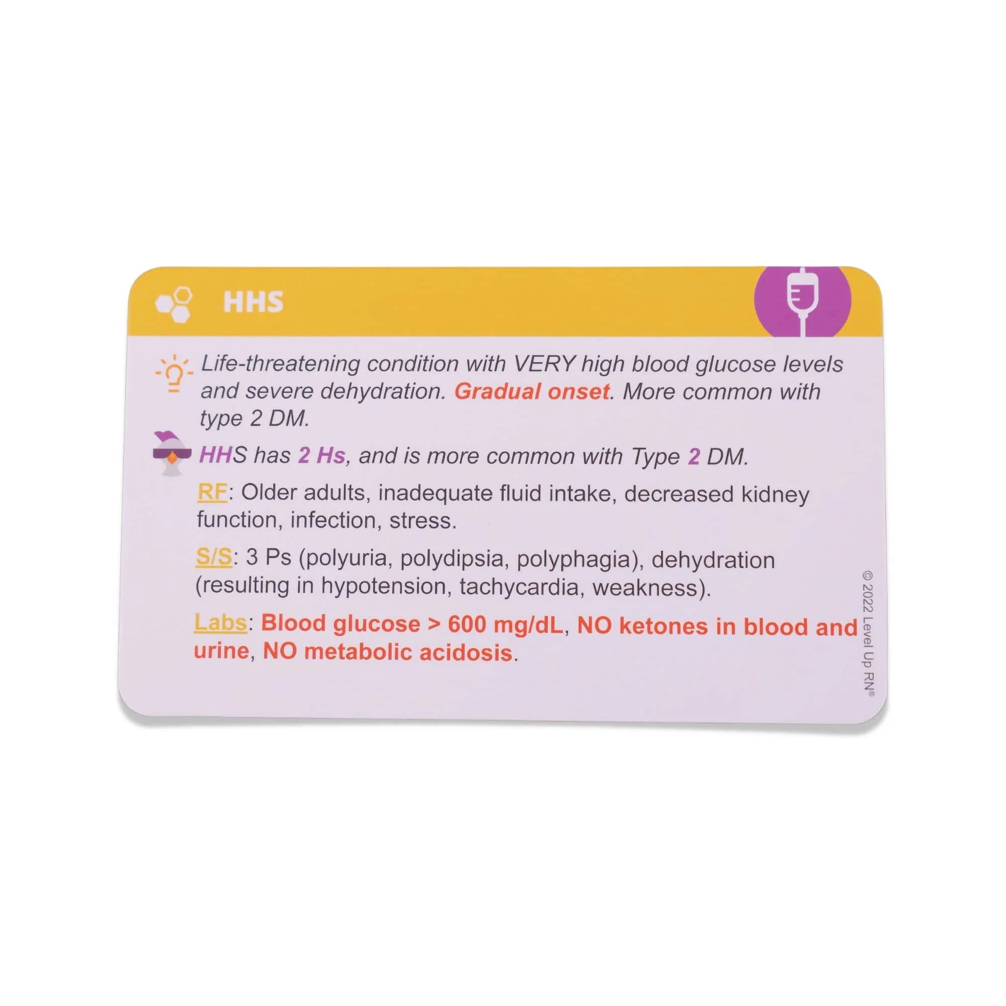 LevelUP RN Med-Surg Review LPN RN Flash Cards – Only Essential Info for Nursing School (409 Cards)