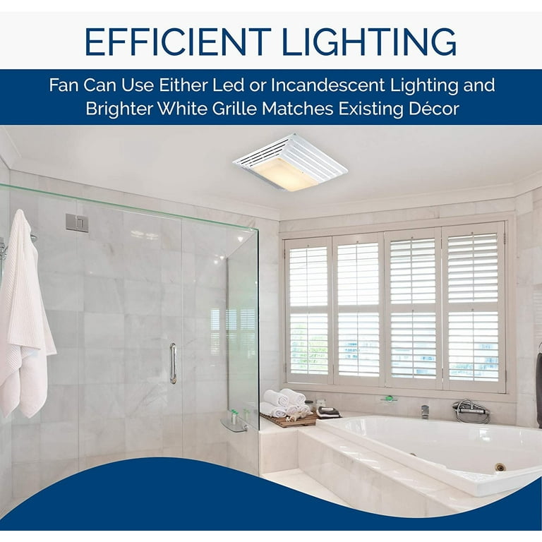 Best Bathroom Exhaust Fan With Light And Heater | Shelly Lighting