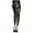Black, variant on Women's Footless wet look suspender tights 35111-BLACK