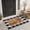 BLACK Flowers, variant on Layered Doormat Set 27.5x43.3 and 17x30 red blue White Striped and Floral Welcome Mat Farmhouse Entryway Porch Indoor Outdoor