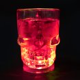 thumbnail image 3 of Clear Skull Head Liquid Activated LED Light Mug Luminescent Cup Halloween Party Supply, 3 of 6