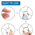 thumbnail image 4 of Plaquettes de Nez Autocollantes en Mousse EVA Antidérapantes Réutilisables Mini Forme Ovale Douce Kit d'Accessoires pour Lunettes Noir Forme D 8 Pcs, 4 of 6