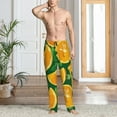 thumbnail image 2 of Rateoe Orange Pattern Men’s Ultra-Soft Comfy Pajama Lounge Pants Sleepwear,Comfortable Lounge Wear,lightweight Pajamas, Casual Home Wear-Large, 2 of 6