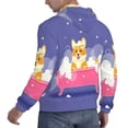 thumbnail image 6 of Lsque Dog Washes in a Pink Bath Pattern Casual Men's Hoodie,Hooded Sweatshirt with Kangaroo Pocket,Pullover Hoodie-X-Large, 6 of 7