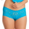 Hanky Panky Signature Lace Boyshort (4812P),Large,Fiji Blue