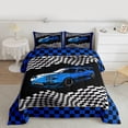 thumbnail image 2 of Homewish Racing Car Full Size Comforter Sets 3-Piece for Teens Boys Girls,Extreme Sport Bedding Comforter Set,Geometric Buffalo Plaid Lightweight Bedding Sets,Microfiber Bedroom Decor, 2 of 8