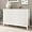 White, variant on Fluted Dresser for Bedroom with 4 Drawers, 24'' Wide Modern Dresser with Metal Handle, Natural Wood Dressers Organizer with Blister Drawers for Bedroom, Brown